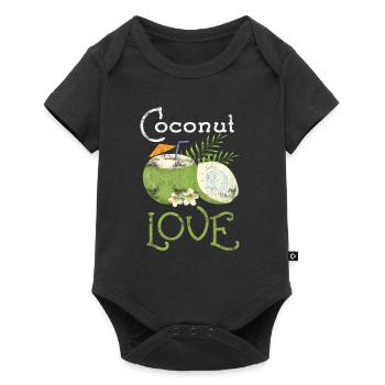 Coconut Fruit Caribbean Vacation - Baby Premium short-sleeve bodysuit - black - Front