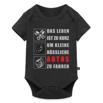 Life is too short to make small ugly cars too - Baby Premium short-sleeve bodysuit - black - Front