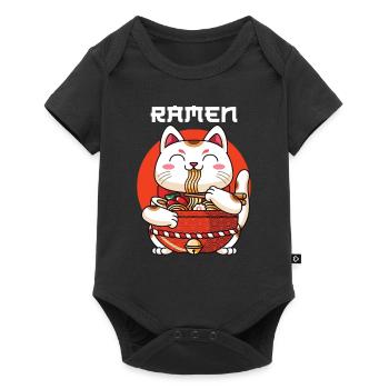 Ramen Maneki Neko - Baby Premium short-sleeve bodysuit - black - Front