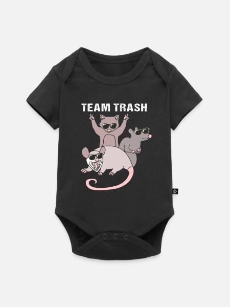 Opossum Possum - Baby Premium Kurzarmbody - Schwarz