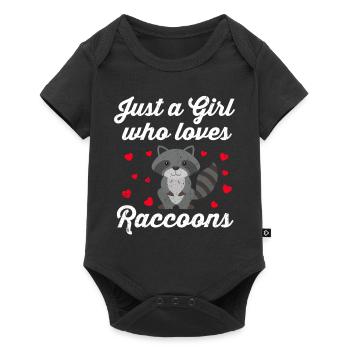 Raccoon Marder Racoon Animal Gift Ferrets - Baby Premium short-sleeve bodysuit - black - Front