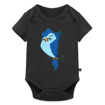Cute Angry Owl Attitude Design - Bird Lovers - Body à manches courtes Premium Bébé - noir - Devant