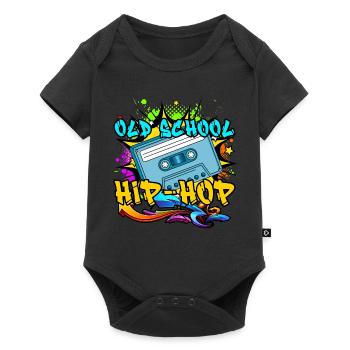 Old School Hip Hop 80s 90s Graffiti cassette - Body à manches courtes Premium Bébé - noir - Devant