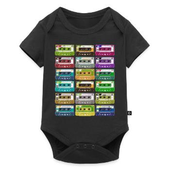 Cassette Tapes Mixtapes 1980s Radio Music - Baby Premium short-sleeve bodysuit - black - Front