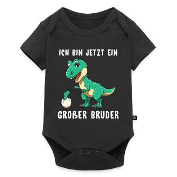 Ich bin jetzt ein Großer Bruder - Baby Premium Kurzarmbody - Schwarz - Vorne