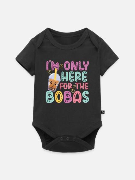 Bubble Tea - Baby Premium Kurzarmbody - Schwarz