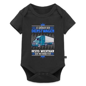 LKW-Fahrer Dienstwagen Lastwagen Spedition LKW - Baby Premium Kurzarmbody - Schwarz - Vorne