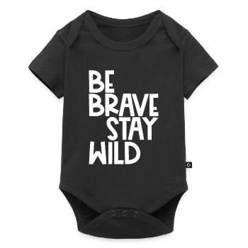 Outdoor Wild Camping - Body à manches courtes Premium Bébé - noir - Devant