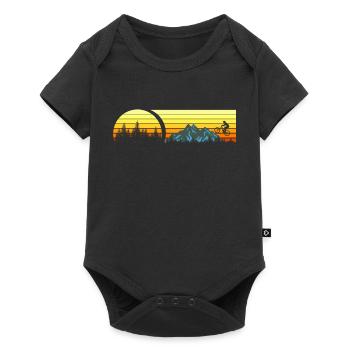 MOUNTAIN BIKE VINTAGE Mountain Biker Mountain Bike - Baby Premium short-sleeve bodysuit - black - Front