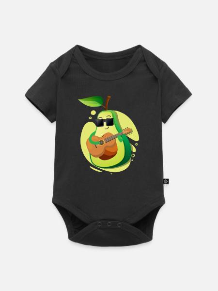 Avocado - Body à manches courtes Premium Bébé - noir