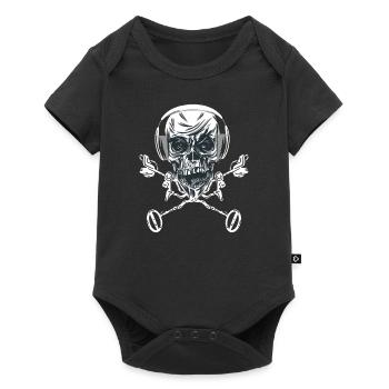 Sondeur Accessoires Skeleton Métal - Body à manches courtes Premium Bébé - noir - Devant