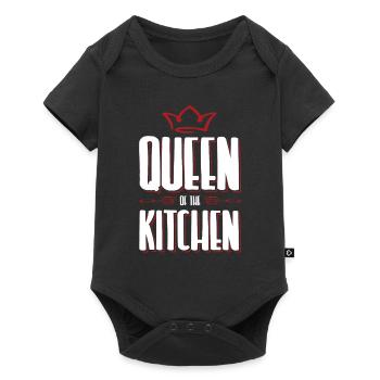 kitchen queen - Baby Premium short-sleeve bodysuit - black - Front