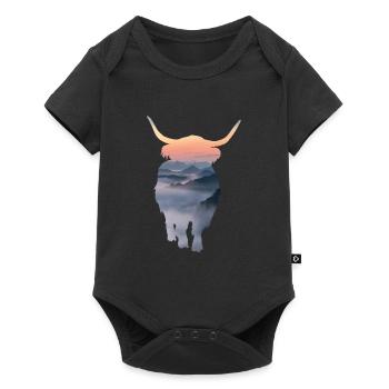 Agriculteur De hautes terres écossaise Cadeau - Body à manches courtes Premium Bébé - noir - Devant