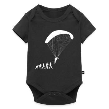 Evolution Gleitschirm Paraglider Pilot Paragliding - Baby Premium short-sleeve bodysuit - black - Front