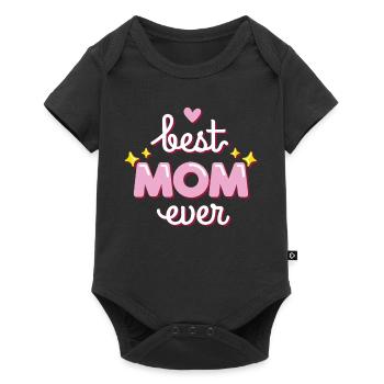 Fête des Mères cadeau meilleur maman cadeau de fête des mères - Body à manches courtes Premium Bébé - noir - Devant
