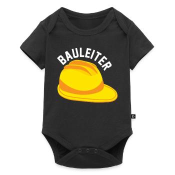 Bauleiter Helm - Baby Premium Kurzarmbody - Schwarz - Vorne