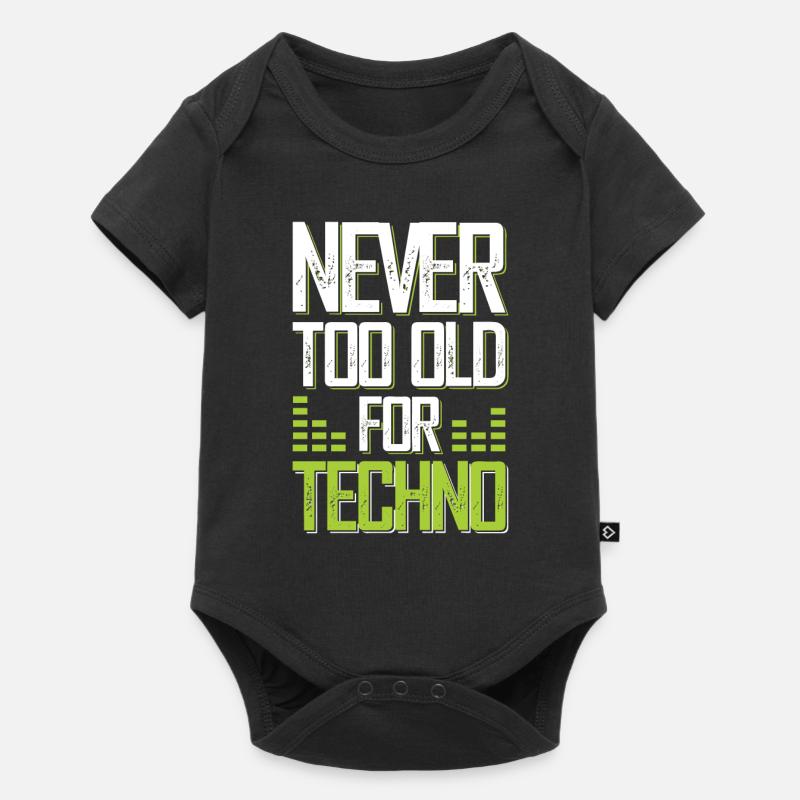 techno music - Body à manches courtes Premium Bébé - noir