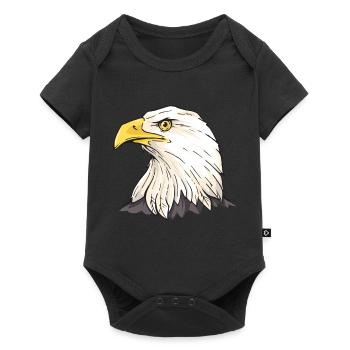 Eagle Falconer Pickling White-headed Eagle Falconry - Baby Premium short-sleeve bodysuit - black - Front