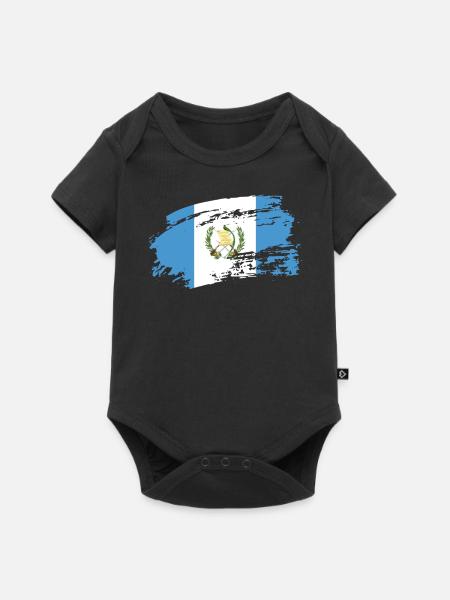 guatemala guatemala - Baby Premium Kurzarmbody - Schwarz