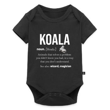 koala - Baby Premium short-sleeve bodysuit - black - Front