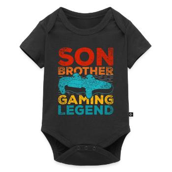 Gaming - Baby Premium Kurzarmbody - Schwarz - Vorne