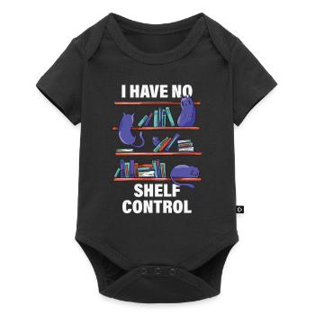 I Have No Shelf Control Librarian Gift - Baby Premium short-sleeve bodysuit - black - Front