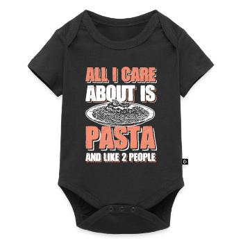 Pâtes spaghetti - Body à manches courtes Premium Bébé - noir - Devant