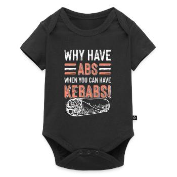 Kebab Döner lecker - Baby Premium Kurzarmbody - Schwarz - Vorne