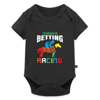 Courses hippiques Hippodromes - Body à manches courtes Premium Bébé - noir - Devant