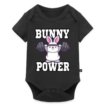 Fitness Muscles Training Weight - Baby Premium short-sleeve bodysuit - black - Front