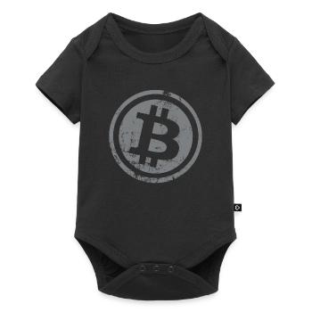 Bitcoin bouton Crypto-monnaies Bitcoins - Body à manches courtes Premium Bébé - noir - Devant