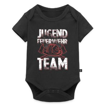 Feuerwehr Team jugend - Baby Premium Kurzarmbody - Schwarz - Vorne