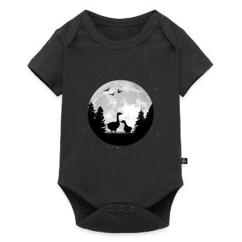 Goose Moon Goose Goose BreederGift - Baby Premium short-sleeve bodysuit - black - Front