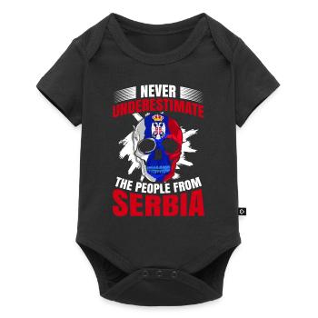 Serbie Tshirt Yougoslavie Belgrade Tito cadeau - Body à manches courtes Premium Bébé - noir - Devant
