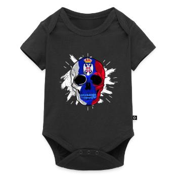 Serbie Tshirt Yougoslavie Belgrade Tito cadeau - Body à manches courtes Premium Bébé - noir - Devant