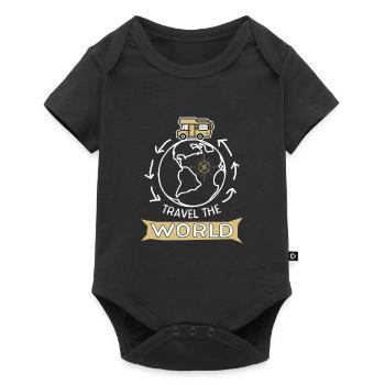 Travel The World Camping-car mobile Rengain - Body à manches courtes Premium Bébé - noir - Devant