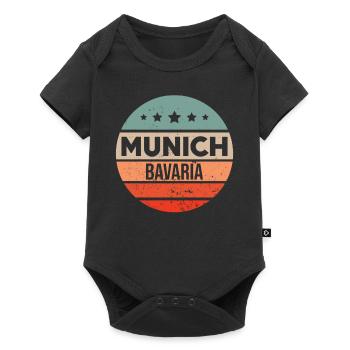 Munich - Body à manches courtes Premium Bébé - noir - Devant