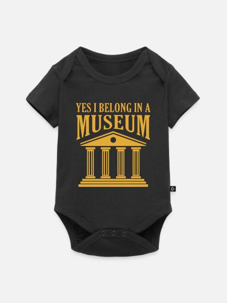 Oui, je suis à l’écoute du Musée International - Body à manches courtes Premium Bébé - noir