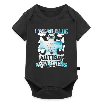 Autisme Autiste Asberger Autisme Awareness Puzzle - Body à manches courtes Premium Bébé - noir - Devant
