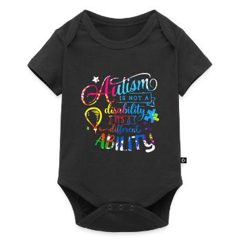 Autism Autistic Asberger Autism Awareness Puzzle - Baby Premium short-sleeve bodysuit - black - Front