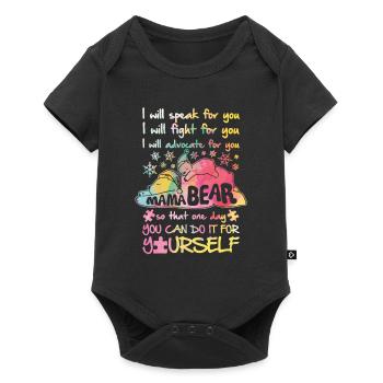 Autisme Autiste Asberger Autisme Awareness Maman - Body à manches courtes Premium Bébé - noir - Devant