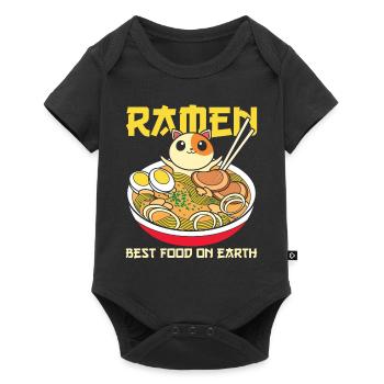 Anime Japan Kawaii Geschenk Ramen - Baby Premium Kurzarmbody - Schwarz - Vorne