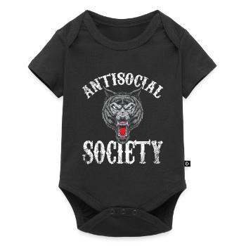 Antisocial society - Baby Premium short-sleeve bodysuit - black - Front