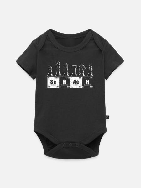 Schach - Baby Premium Kurzarmbody - Schwarz