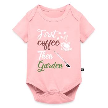 Garden Morning Muffle Coffee Gardener Gardening - Baby Premium short-sleeve bodysuit - rose - Front