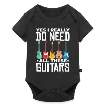 guitars - Baby Premium short-sleeve bodysuit - black - Front