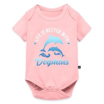 Delfin - Body à manches courtes Premium Bébé - rose - Devant