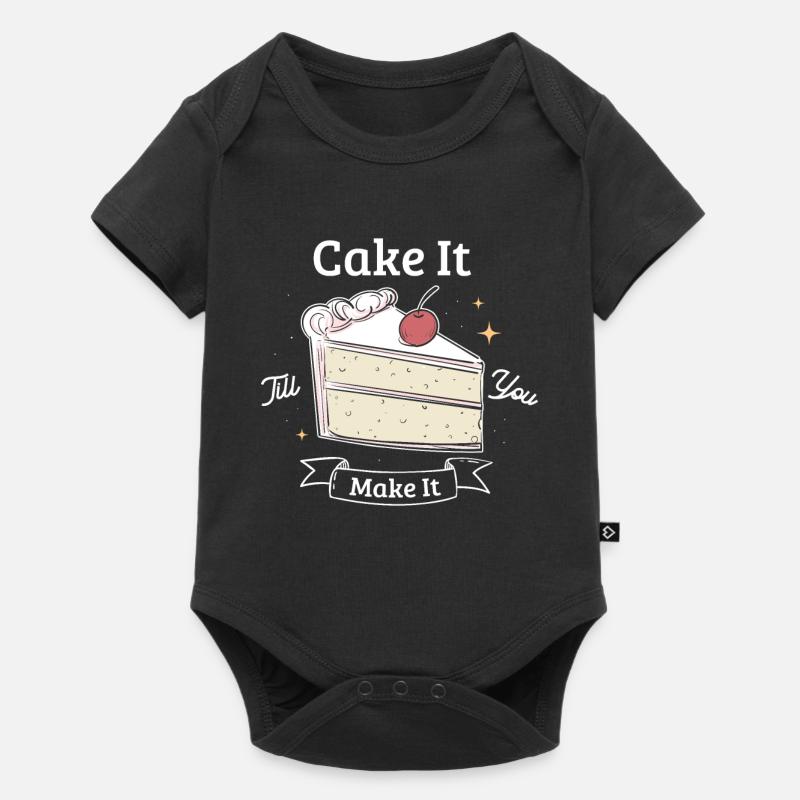 Backen Bäcker Geschenk - Baby Premium Kurzarmbody - Schwarz