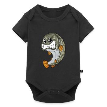 Pike - Baby Premium short-sleeve bodysuit - black - Front