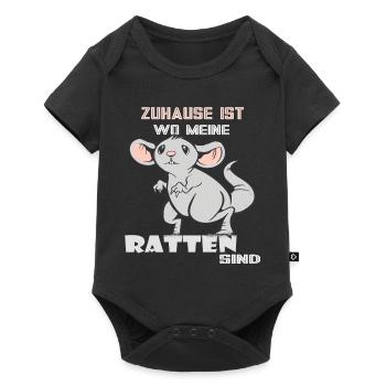 Rat Rat Rodent - Baby Premium short-sleeve bodysuit - black - Front